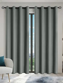 1pc Solid Blackout Curtains with Grommets Total Privacy Drapes for Bedroom