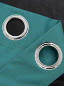 1pc Solid Blackout Curtains with Grommets Total Privacy Drapes for Bedroom