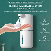 Automatic Touchless Foaming Soap Dispenser 380ml 4 Level Adjustable USB Rechargeable Electric Wall Mounted for Bathroom