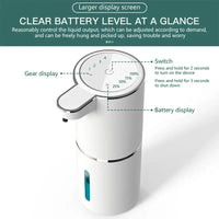 Automatic Touchless Foaming Soap Dispenser 380ml 4 Level Adjustable USB Rechargeable Electric Wall Mounted for Bathroom