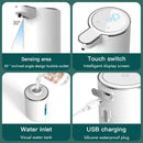Automatic Touchless Foaming Soap Dispenser 380ml 4 Level Adjustable USB Rechargeable Electric Wall Mounted for Bathroom