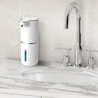 Automatic Touchless Foaming Soap Dispenser 380ml 4 Level Adjustable USB Rechargeable Electric Wall Mounted for Bathroom