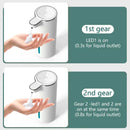 Automatic Touchless Foaming Soap Dispenser 380ml 4 Level Adjustable USB Rechargeable Electric Wall Mounted for Bathroom