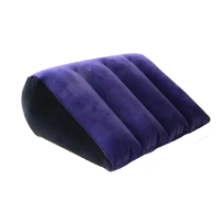 Inflatable purple toughage tri-cushion with dimensions, a trendy multifunctional pillow toughage