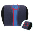 Inflatable Toughage Tri-Cushion with hole, trendy multifunctional pillow toughage vibe