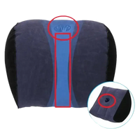 Inflatable Toughage Tri-Cushion with hole, trendy multifunctional pillow toughage vibe