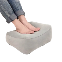 Inflatable cushion toughage tri-cushion with feet for comfy lounging and relaxation