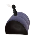 Purple inflatable ribbed pillow with black base and wand from Toughage Tri-Cushion trendy multifunctional pillow toughage