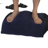 Navy blue footrest with black sides from Toughage Tri-Cushion, the trendy multifunctional pillow toughage
