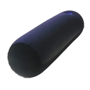 Dark cylindrical inflatable buoy from Toughage Tri Cushion, a trendy multifunctional pillow toughage vibe