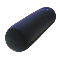 Dark cylindrical inflatable buoy from Toughage Tri Cushion, a trendy multifunctional pillow toughage vibe