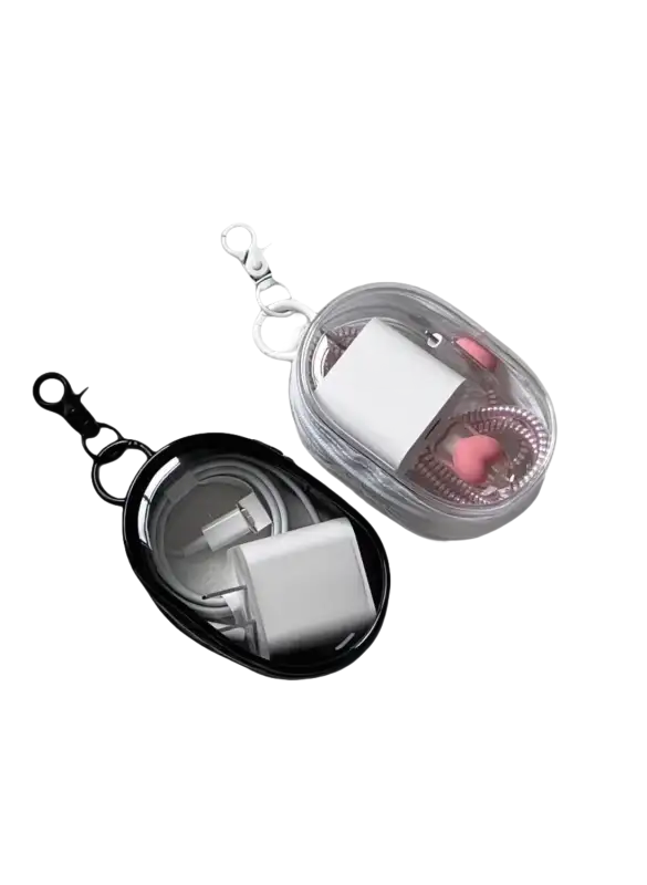 TransCase Keychain: Compact storage for keys, data lines, and small items.