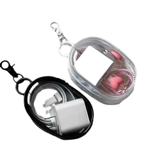 Clear charging accessory pouches.