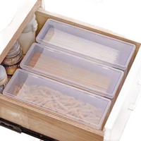 Transplo Box transparent plastic desktop with trendy pasta storage in clear containers