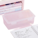 Transplo Box transparent plastic desktop storage for pasta and pens, trendy and clear