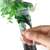 Clear cellophane bag.