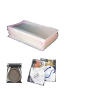 Clear plastic resealable bags in various sizes.