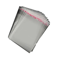 Stack of clear adhesive bags.