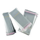Stacks of clear cellophane bags.