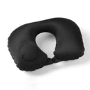 (1pc)Inflatable Pillow Travel TPU Pressed U-shaped Pillow Outdoor Travel Portable Neck Protection Pillow - Grey