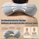 (1pc)Inflatable Pillow Travel TPU Pressed U-shaped Pillow Outdoor Travel Portable Neck Protection Pillow - Grey