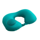 (1pc)Inflatable Pillow Travel TPU Pressed U-shaped Pillow Outdoor Travel Portable Neck Protection Pillow - Grey