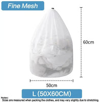 Mesh Laundry Bag - Machine Washable Travel and Laundry Use with Drawstring Closure for Blouses Hosiery and Underwear