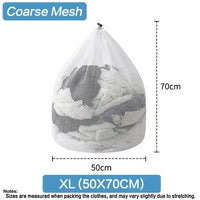 Mesh Laundry Bag - Machine Washable Travel and Laundry Use with Drawstring Closure for Blouses Hosiery and Underwear