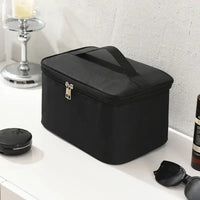 Men’s Portable Waterproof Toilet Bag for Travel Large Capacity Simple Design Makeup & Skincare Storage Bag for Business