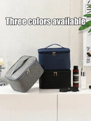 Men’s Portable Waterproof Toilet Bag for Travel Large Capacity Simple Design Makeup & Skincare Storage Bag for Business