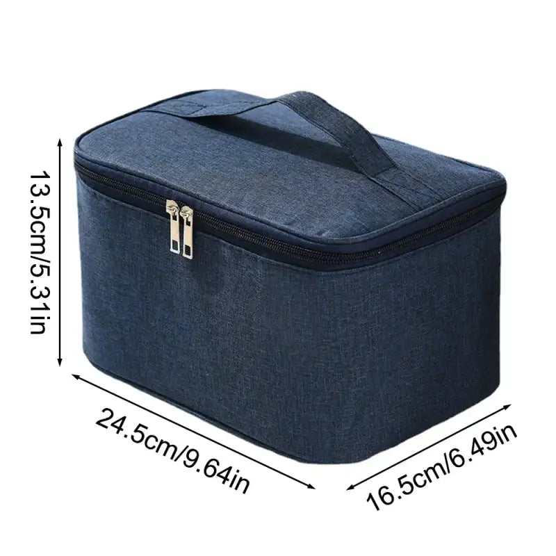 Men’s Portable Waterproof Toilet Bag for Travel Large Capacity Simple Design Makeup & Skincare Storage Bag for Business