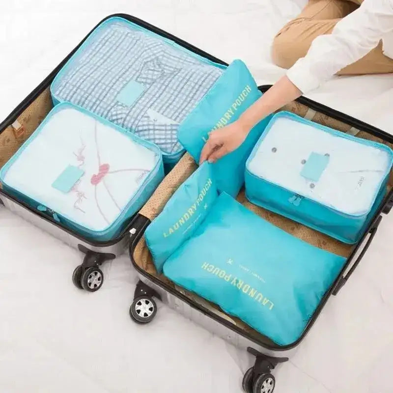 TravelPro 6-Piece Organizer Set for Suitcase