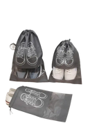 Gray shoe storage bags.