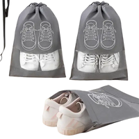 Gray shoe storage bags.