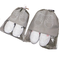 Shoe storage bags with shoe illustrations.