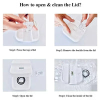 Lock & Load Food Storage Set - White / 6piece set
