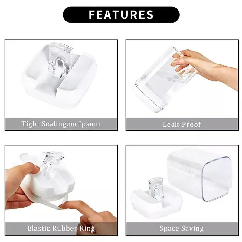 Lock & Load Food Storage Set - White / 6piece set