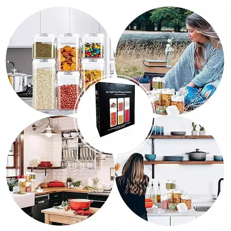 Lock & Load Food Storage Set - White / 6piece set