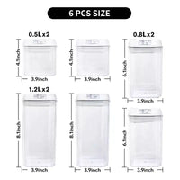 Lock & Load Food Storage Set - White / 6piece set