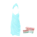 Chic backless bath towel and hair towel set for trendy swirl and sassy hair days