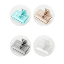 Colorful suction-cup drain soap holder for trendy bathroom storage setup