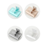 Colorful suction-cup drain soap holder for trendy bathroom storage setup