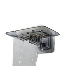 Wall-mounted drain soap holder for funky bathroom storage with this trendy blue design