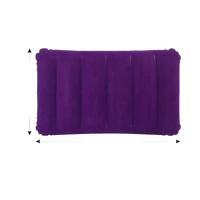 Purple campcomfort inflatable neck pillow for outdoor camping and trendy inflatable square pillow