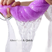 Purple absorbent towel from Trendy Coral Bath Set Towel Shenanigans, part of the 2pc bath towels set
