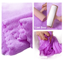 Purple microfiber towel from Trendy Coral Bath Set Towel Shenanigans, highly absorbent and trendy