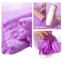 Purple microfiber towel from Trendy Coral Bath Set Towel Shenanigans, highly absorbent and trendy