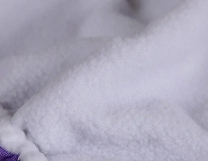 Soft, white, fluffy fabric.