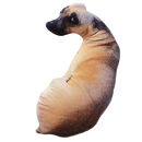 Trendy dog head throw pillow, lifelike animal cute decorative pillow for cozy decor
