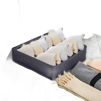 Stylish storage organizer with bras for trendy sock storage box organization